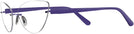 Cat Eye Shiny Purple Wolke 103-0857 w/ AR Single Vision Full Frame View #3
