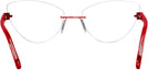 Rectangle Shiny Red Wolke 103-1553 w/ AR Progressive No-Lines View #4