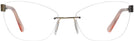 Cat Eye Gold/pink Crystal Wolke 103-0857 w/ AR Progressive No-Lines View #2