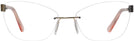 Rectangle Gold/pink Crystal Wolke 103-1553 w/ AR Single Vision Full Frame View #2