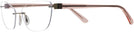 Rectangle Gold/pink Crystal Wolke 103-1553 w/ AR Single Vision Full Frame View #3