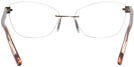 Rectangle Gold/pink Crystal Wolke 103-1553 w/ AR Single Vision Full Frame View #4