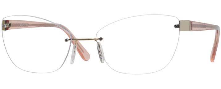  Gold/pink Crystal Wolke 103-1553 w/ AR Single Vision Full Frame View #1