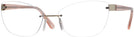 Rectangle Gold/pink Crystal Wolke 103-1553 w/ AR Single Vision Full Frame View #1