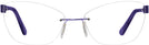 Cat Eye Shiny Purple Wolke 103-0857 w/ AR Progressive No-Lines View #2