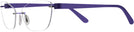 Rectangle Shiny Purple Wolke 103-1553 w/ AR Single Vision Full Frame View #3