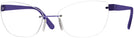 Rectangle Shiny Purple Wolke 103-1553 w/ AR Single Vision Full Frame View #1