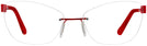 Rectangle Shiny Red Wolke 103-1553 w/ AR Single Vision Full Frame View #2