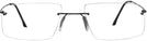Rectangle Matte Black Wolke 104-1153 w/ AR Progressive No-Lines View #2
