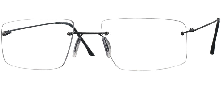Rectangle Matte Black Wolke 104-1153 w/ AR Progressive No-Lines View #1