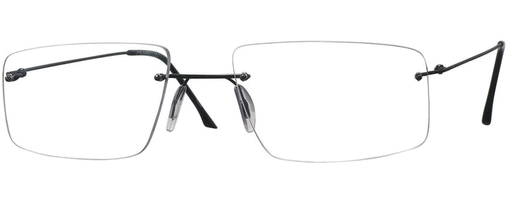 Rectangle Matte Black Wolke 104-1153 w/ AR Single Vision Full Frame View #1