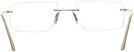 Rectangle Matte Gold Wolke 104-1153 w/ AR Progressive No-Lines View #4