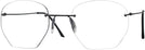 Rectangle Matte Black Wolke 104-1350 w/ AR Progressive No-Lines View #1