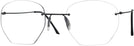 Rectangle Matte Black Wolke 104-1350 w/ AR Single Vision Full Frame View #1