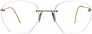 Rectangle Matte Gold Wolke 104-1350 w/ AR Progressive No-Lines View #2