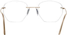 Rectangle Matte Gold Wolke 104-1350 w/ AR Single Vision Full Frame View #4