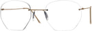 Rectangle Matte Gold Wolke 104-1350 w/ AR Progressive No-Lines View #1