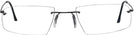 Rectangle Matte Black Wolke 105-0755 w/ AR Progressive No-Lines View #2
