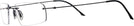 Rectangle Matte Black Wolke 105-0755 w/ AR Single Vision Full Frame View #3