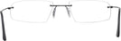 Rectangle Matte Black Wolke 105-0755 w/ AR Single Vision Full Frame View #4