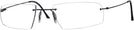 Rectangle Matte Black Wolke 105-0755 w/ AR Single Vision Full Frame View #1