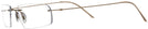 Rectangle Matte Gold Wolke 105-0755 w/ AR Progressive No-Lines View #3
