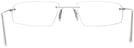 Rectangle Matte Grey Wolke 105-0755 w/ AR Single Vision Full Frame View #4