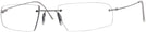 Rectangle Matte Grey Wolke 105-0755 w/ AR Single Vision Full Frame View #1