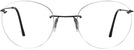 Round Matte Black Wolke 105-0949 w/ AR Single Vision Full Frame View #2