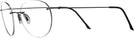 Round Matte Black Wolke 105-0949 w/ AR Single Vision Full Frame View #3