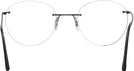 Round Matte Black Wolke 105-0949 w/ AR Single Vision Full Frame View #4