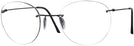 Round Matte Black Wolke 105-0949 w/ AR Progressive No-Lines View #1