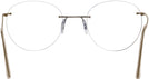 Round Matte Gold Wolke 105-0949 w/ AR Progressive No-Lines View #4