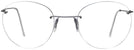 Round Matte Grey Wolke 105-0949 w/ AR Single Vision Full Frame View #2