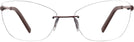 Rectangle Matte Brown Wolke 106-1553 w/ AR Progressive No-Lines View #2