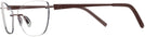 Rectangle Matte Brown Wolke 106-1553 w/ AR Single Vision Full Frame View #3