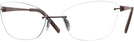 Rectangle Matte Brown Wolke 106-1553 w/ AR Progressive No-Lines View #1