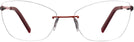 Rectangle Matte Red Wolke 106-1553 w/ AR Progressive No-Lines View #2