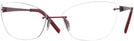 Rectangle Matte Red Wolke 106-1553 w/ AR Single Vision Full Frame View #1