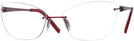 Rectangle Matte Red Wolke 106-1553 w/ AR Progressive No-Lines View #1