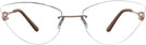 Cat Eye Matte Bronze Wolke 107-0857 w/ AR Single Vision Full Frame View #2