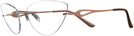 Cat Eye Matte Bronze Wolke 107-0857 w/ AR Progressive No-Lines View #3