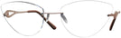 Cat Eye Matte Bronze Wolke 107-0857 w/ AR Single Vision Full Frame View #1