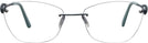 Rectangle Matte Blue Wolke 107-1553 w/ AR Progressive No-Lines View #2