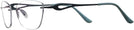 Rectangle Matte Blue Wolke 107-1553 w/ AR Single Vision Full Frame View #3