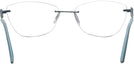 Rectangle Matte Blue Wolke 107-1553 w/ AR Single Vision Full Frame View #4