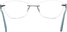 Rectangle Matte Blue Wolke 107-1553 w/ AR Progressive No-Lines View #4