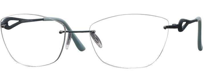 Rectangle Matte Blue Wolke 107-1553 w/ AR Single Vision Full Frame View #1