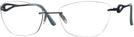 Rectangle Matte Blue Wolke 107-1553 w/ AR Progressive No-Lines View #1