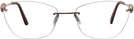 Rectangle Matte Bronze Wolke 107-1553 w/ AR Single Vision Full Frame View #2